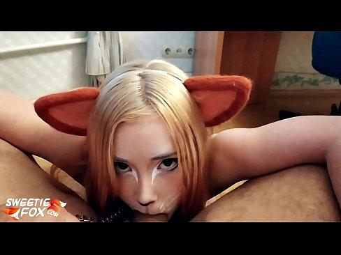 ❤️ Kitsune norīt penis un sperma viņas mutē Porno pie mums